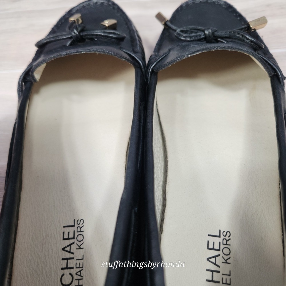 New Without Box Michael‎ Kors Daisy Moc Flats Black Loafers Ladies Flats Sz 7M - Picture 7 of 8